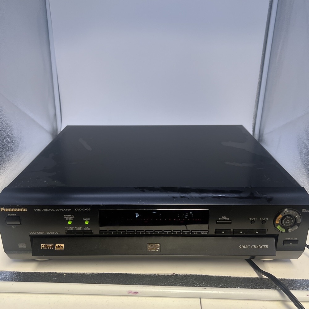 Panasonic 5-Disc Carousel Changer DVD-CV36 DVD/Video CD Player Tested